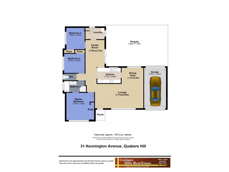 31 Kennington Avenue, Quakers Hill NSW 2763 Floorplan