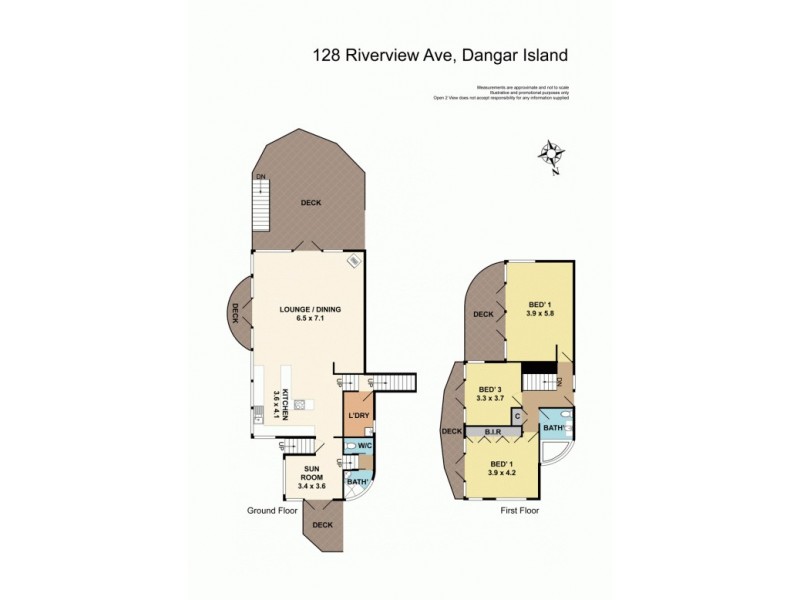 128 Riverview Ave, Dangar Island NSW 2083 Floorplan