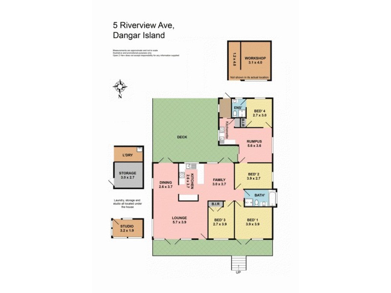 5 Riverview Ave, Dangar Island NSW 2083 Floorplan