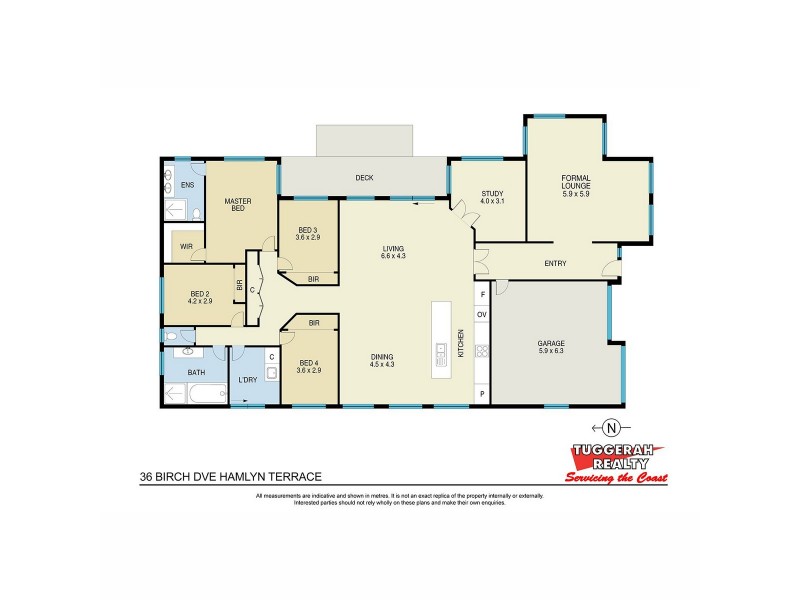 36 Birch Drive, Hamlyn Terrace NSW 2259 Floorplan