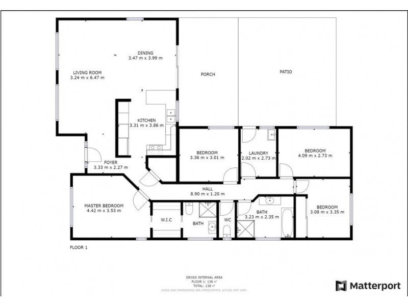 3 Borrowdale Crescent, Boambee East NSW 2452 Floorplan