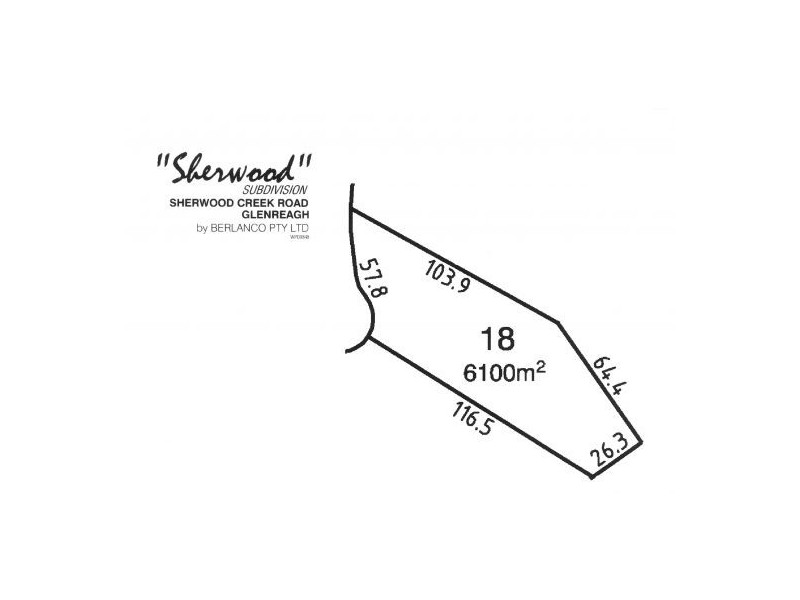 LOT 18 SHERWOOD SUBDIVISION, SHERWOOD CREEK RD GLENREAGH, Coffs Harbour NSW 2450
