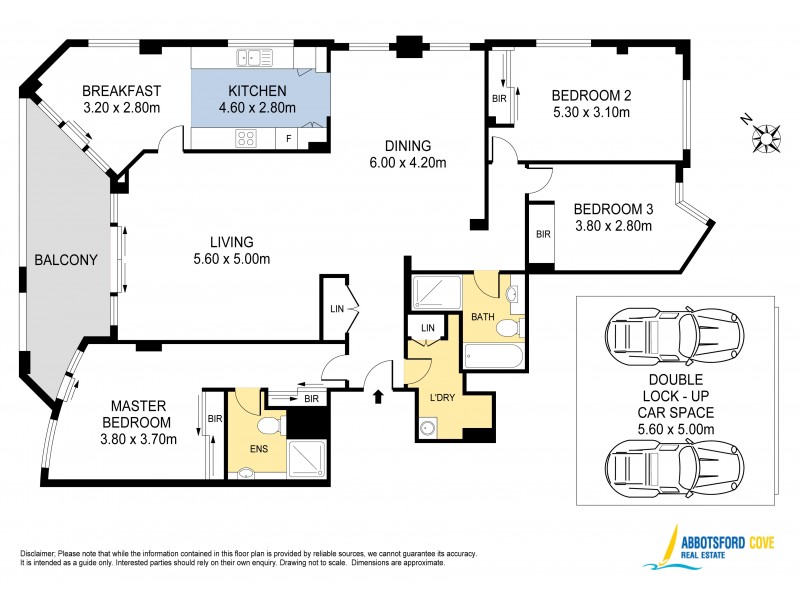 12/1 Harbourview Crescent, Abbotsford NSW 2046 Floorplan