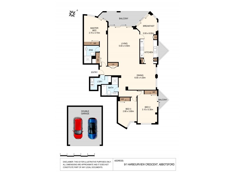 9 / 1 Harbourview Crescent, Abbotsford NSW 2046, Abbotsford NSW 2046 Floorplan