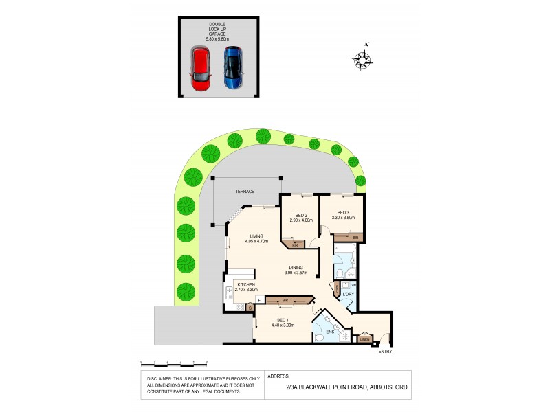 2/3A Blackwall Point Road, Abbotsford NSW 2046 Floorplan