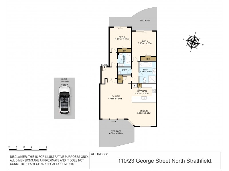 110/23 George Street, North Strathfield NSW 2137 Floorplan