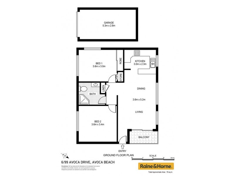 6/99 Avoca Drive, Avoca Beach NSW 2251 Floorplan