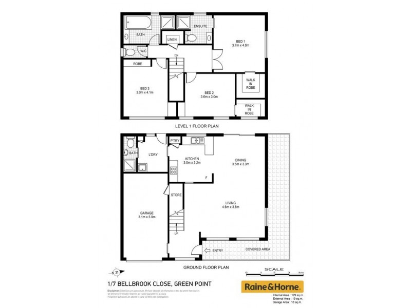 1/7 Bellbrook Close, Green Point NSW 2251 Floorplan