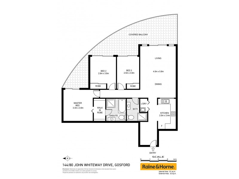 144/80 JOHN WHITEWAY DRIVE, Gosford NSW 2250 Floorplan