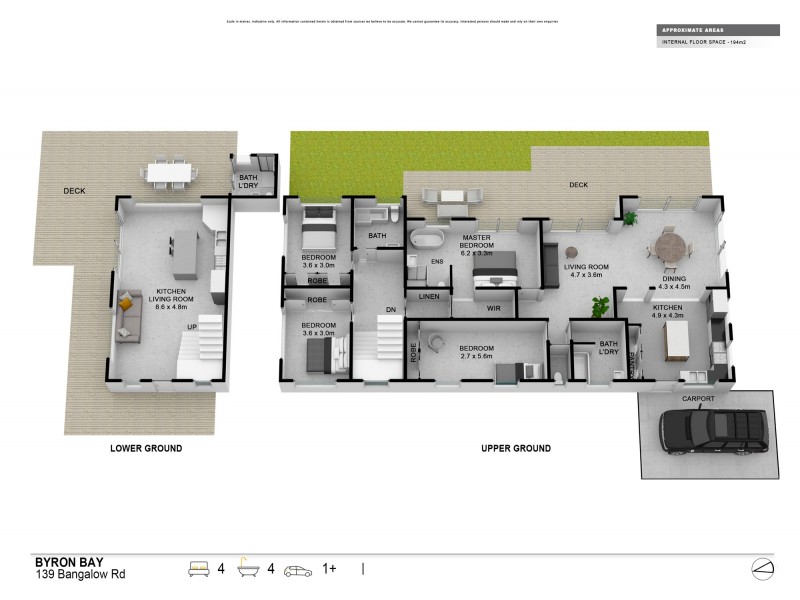 139 Bangalow Road, Byron Bay NSW 2481 Floorplan