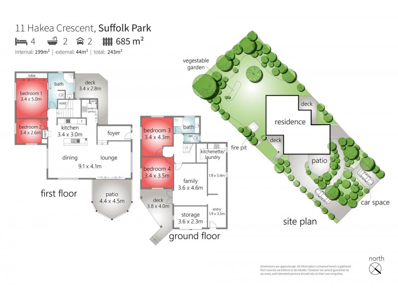 11 Hakea Crescent, Suffolk Park NSW 2481 Floorplan