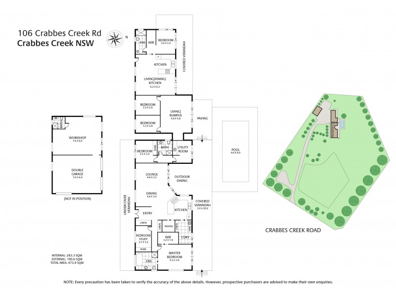 106 CRABBES CREEK ROAD, Crabbes Creek NSW 2483 Floorplan