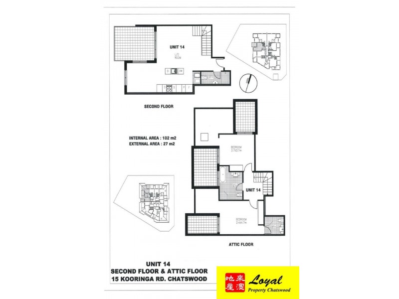 14/15 Kooringa Road, Chatswood NSW 2067 Floorplan