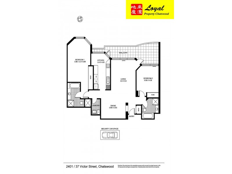 2401/31-37 Victor Street, Chatswood NSW 2067