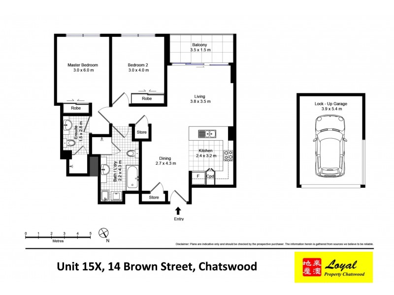 15X/14 Brown Street, Chatswood NSW 2067 Floorplan