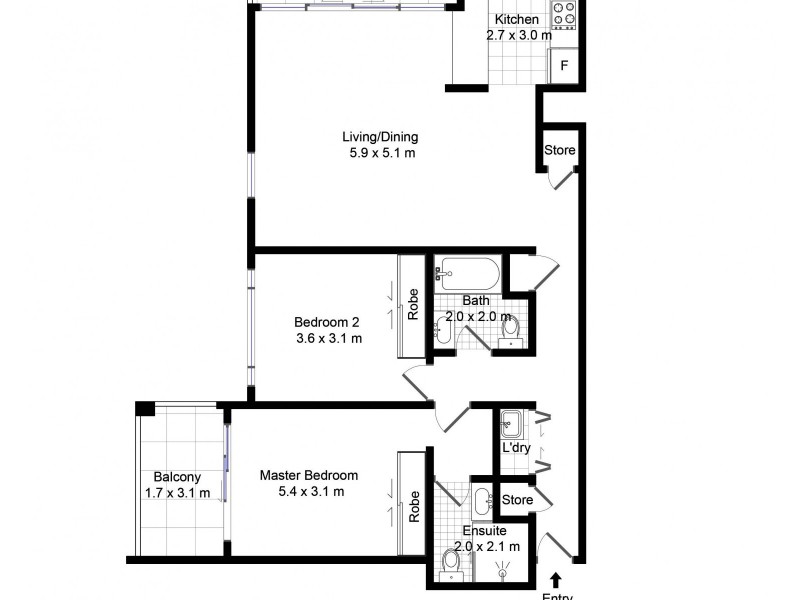 305/6-8 Freeman Road, Chatswood NSW 2067 Floorplan