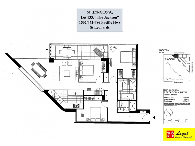 Level 15/486 Pacific Highway, St Leonards NSW 2065 Floorplan