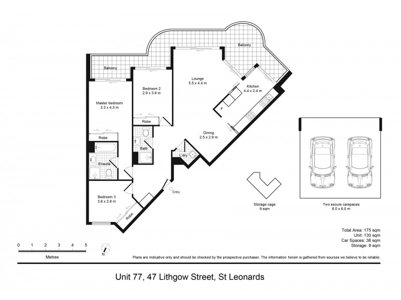 77/47 Lithgow Street, St Leonards NSW 2065 Floorplan