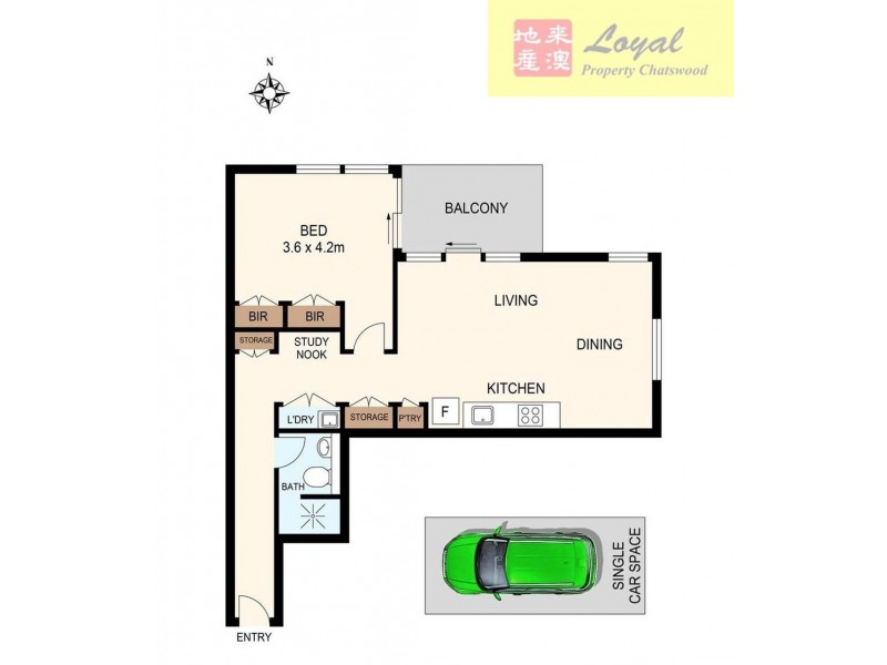 1202/4 Saunders Close, Macquarie Park NSW 2113 Floorplan
