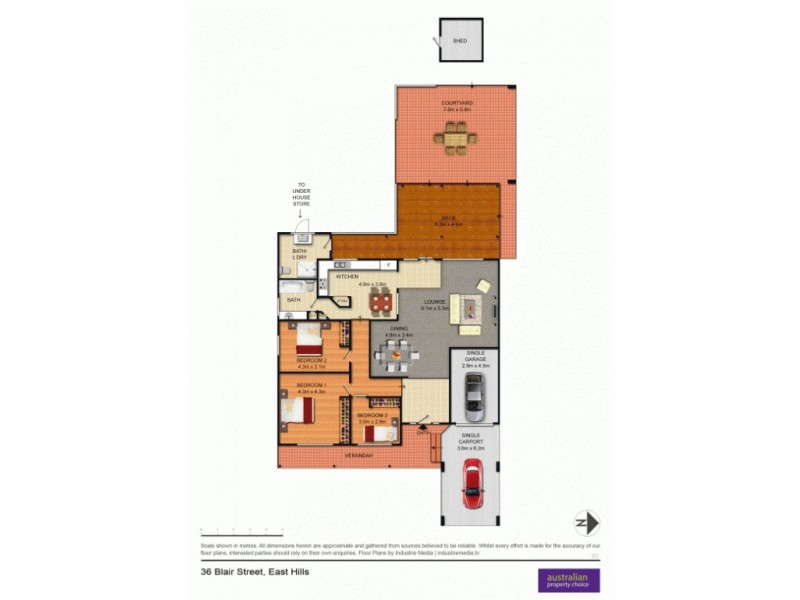36 Blair Ave, East Hills NSW 2213 Floorplan