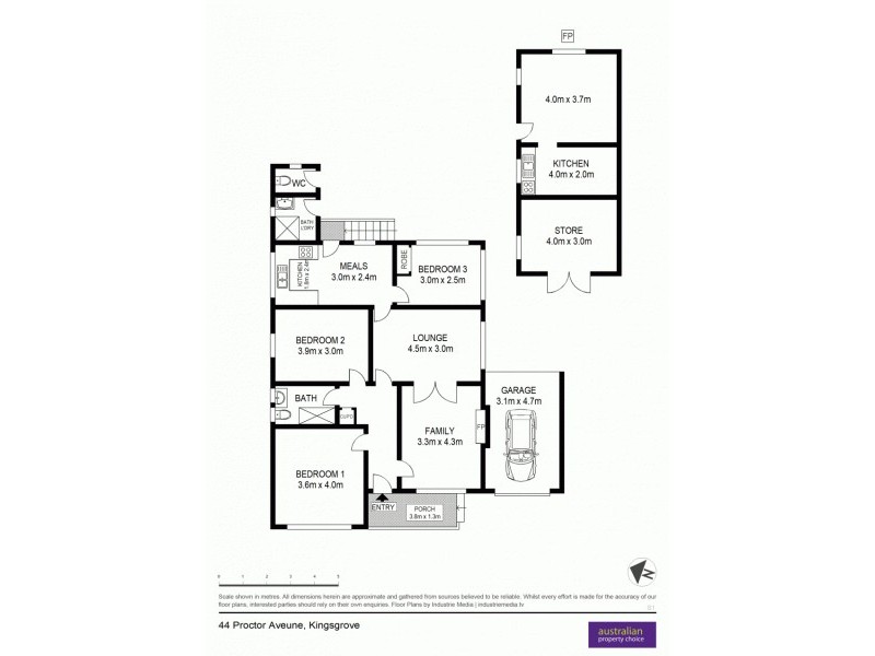 44 Proctor Ave, Kingsgrove NSW 2208 Floorplan