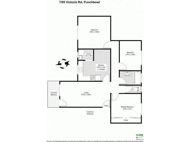 7/95 Victoria Road, Punchbowl NSW 2196 Floorplan