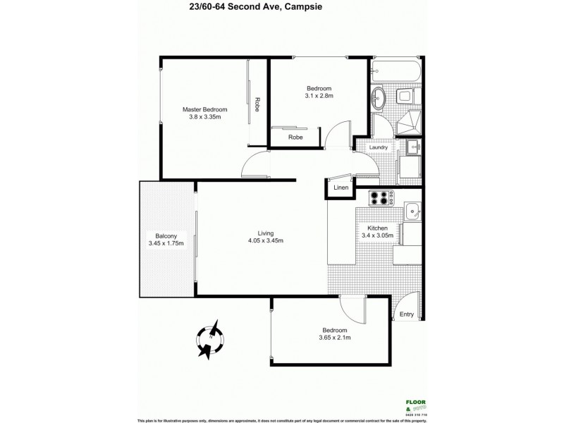23/ 60-64 Second Avenue, Campsie NSW 2194 Floorplan