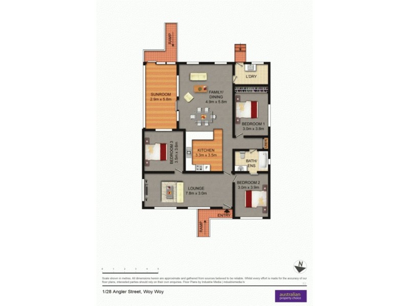 1 /28 Angler Street, Woy Woy NSW 2256 Floorplan