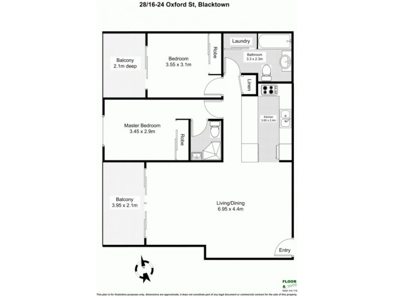28/16-24 Oxford St, Blacktown NSW 2148 Floorplan