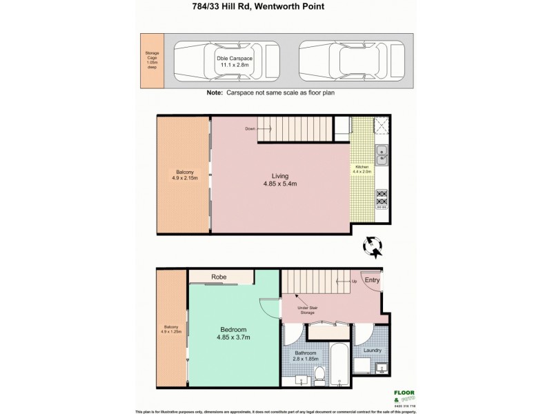 784 /33 Hill Road, Wentworth Point NSW 2127 Floorplan