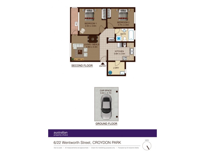 6/22 Wentworth Ave, Croydon Park NSW 2133 Floorplan