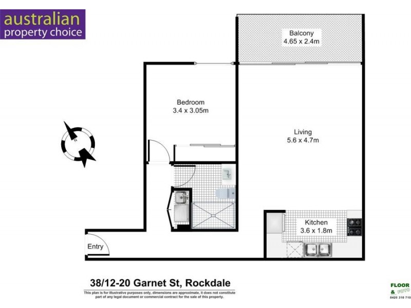 12-20 Garnet Street, Rockdale NSW 2216 Floorplan