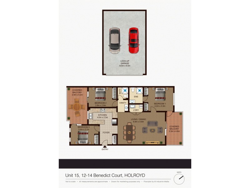 15/12-14 Benedict Court, Holroyd NSW 2142 Floorplan