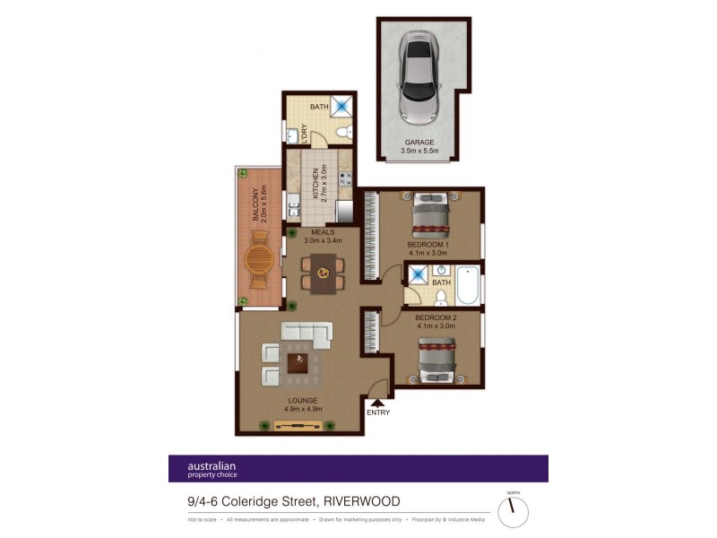 9/4 Coleridge St, Riverwood NSW 2210 Floorplan