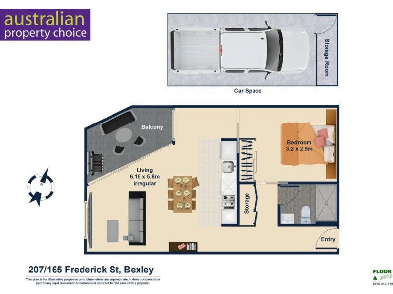 207/165 Frederick St, Bexley NSW 2207 Floorplan