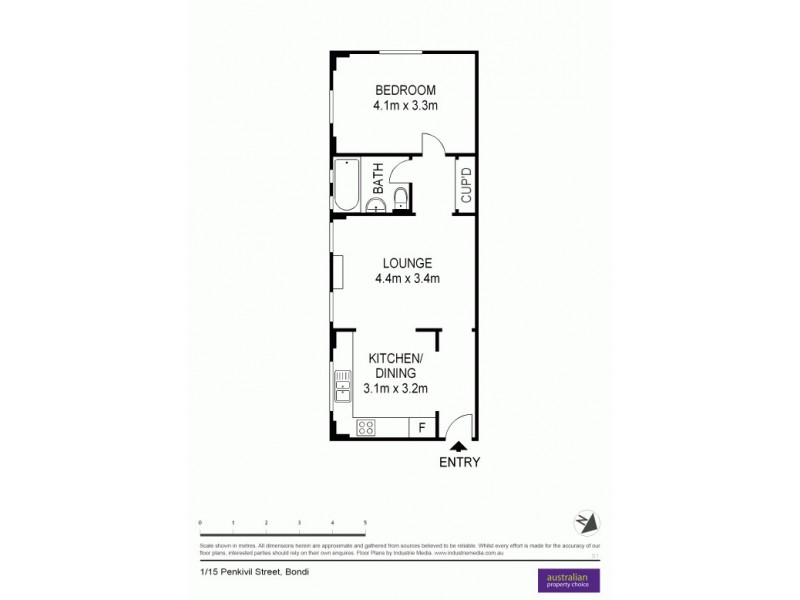 1/15 Penkivil St, Bondi NSW 2026 Floorplan