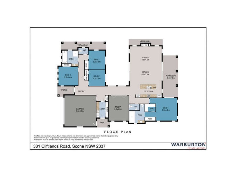 381 Cliftlands Road, Scone NSW 2337 Floorplan