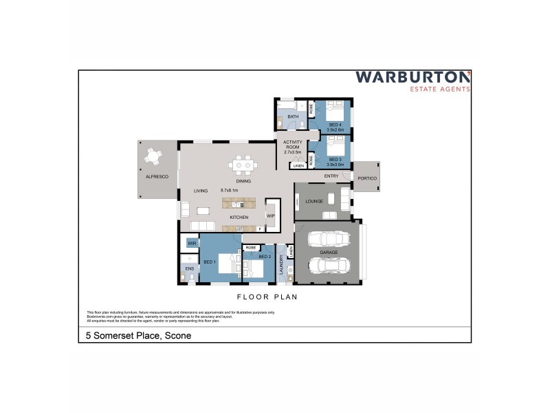 5 Somerset Place, Scone NSW 2337 Floorplan