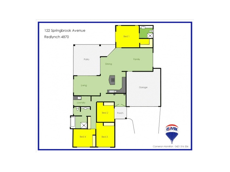122 Springbrook Avenue, Redlynch QLD 4870 Floorplan