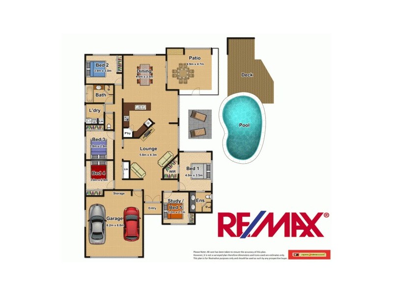 5 Mist Green Close, Brinsmead QLD 4870 Floorplan