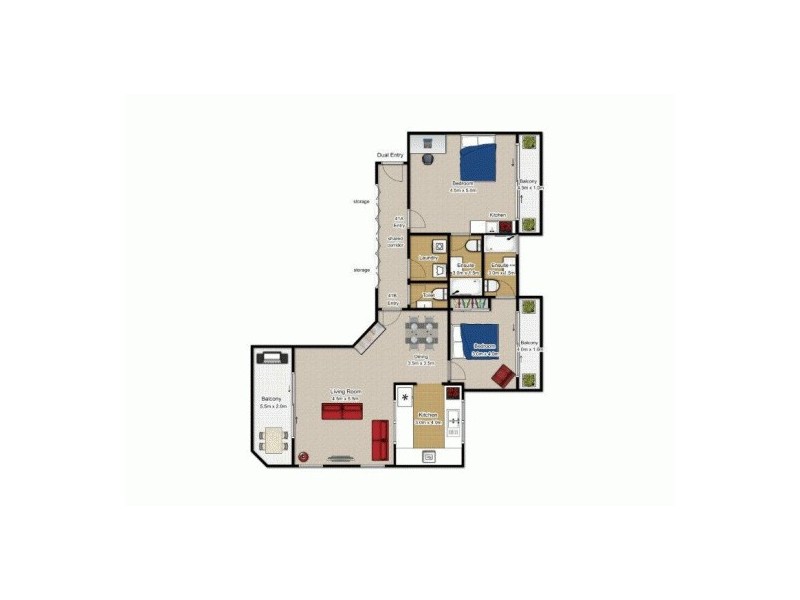 11a & 11b/209 Abbott Street, Cairns North QLD 4870 Floorplan