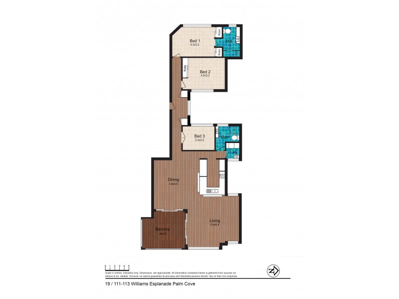 19/111-117 WILLIAMS ESPLANADE, Palm Cove QLD 4879 Floorplan