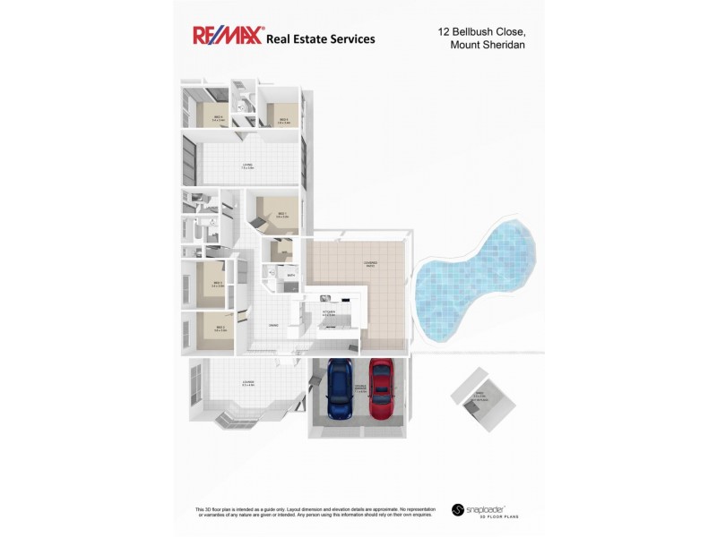 12 Bellbush Close, Mount Sheridan QLD 4868 Floorplan