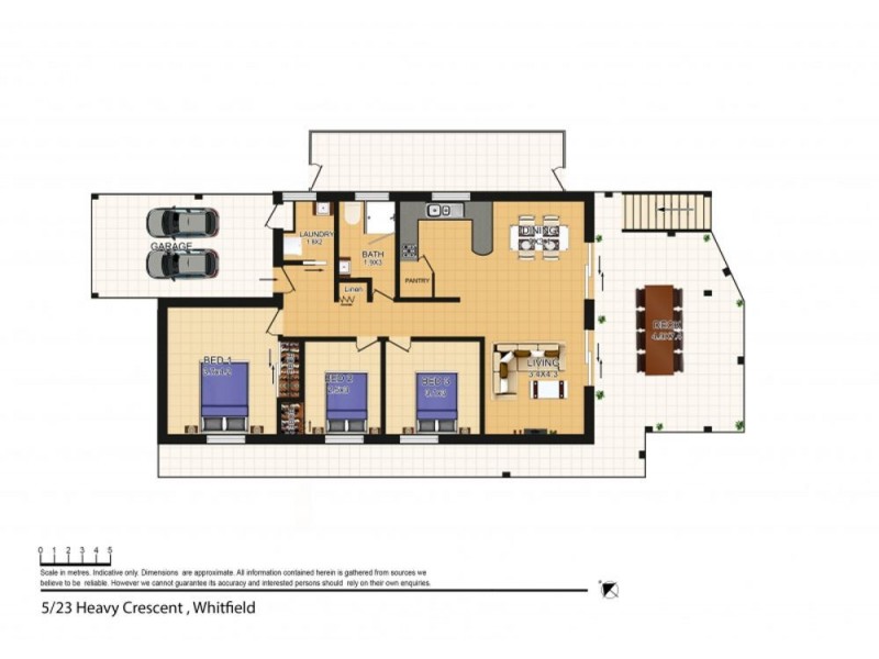 5/23 Heavey Crescent, Whitfield QLD 4870 Floorplan