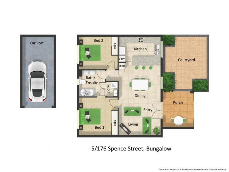 5/176 Spence Street, Bungalow QLD 4870 Floorplan