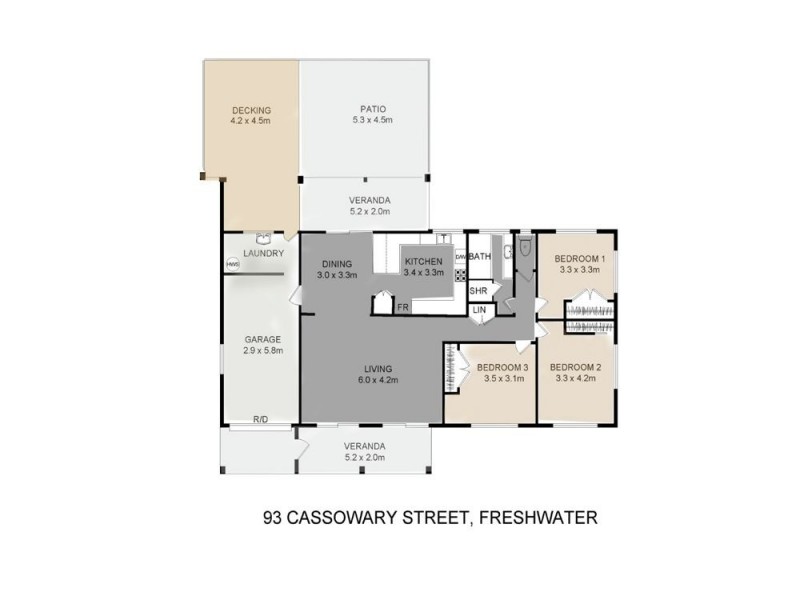 93 Cassowary Street, Freshwater QLD 4870 Floorplan