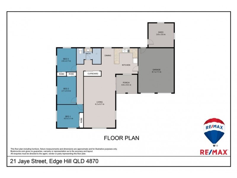 21 Jaye Street, Edge Hill QLD 4870 Floorplan