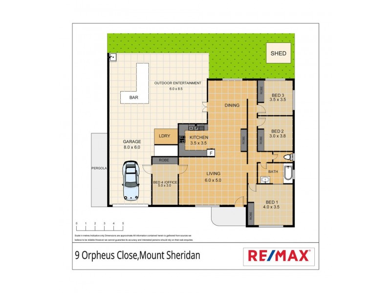9 Orpheus Close, Mount Sheridan QLD 4868 Floorplan