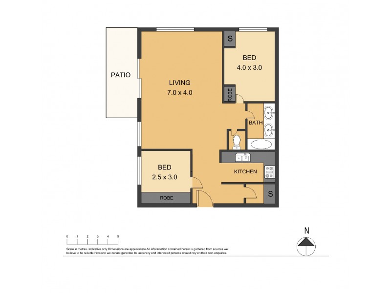1625/2 Greenslopes Street, Cairns North QLD 4870 Floorplan