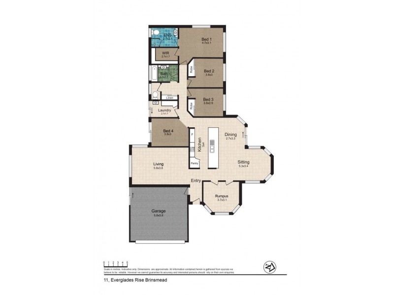 11 Everglade Rise, Brinsmead QLD 4870 Floorplan